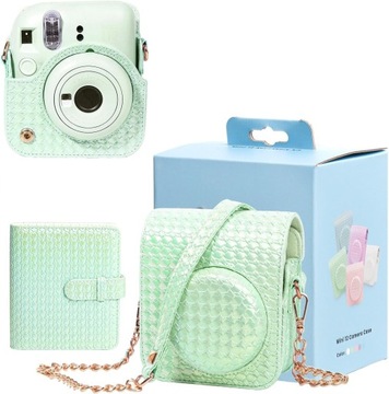 Комплект 2в1 чехол для Fuji INSTAX Mini 12 + альбом для 64 фотографий