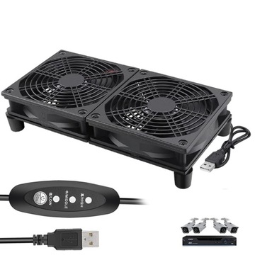USB DUAL HEAD FAN 3 РЕГУЛЬОВАНА ШВИДКІСТЬ