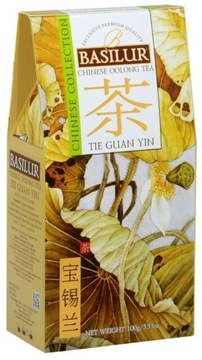 Чай Basilur китайский галстук Гуань Инь 100г-бирюзовый чай, улун
