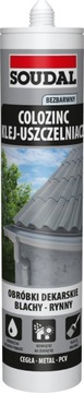 COLOZINC герметик для листового металла SOUDAL 290ml-бесцветный