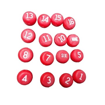 Tally Balls універсальні більярдні кістки більярдний пронумерований М'яч для басейну Келлі