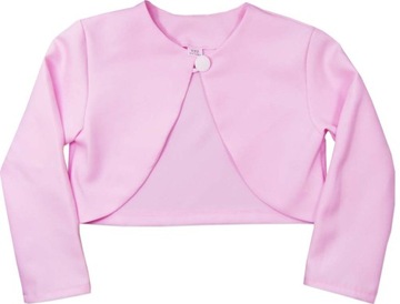 122 болеро гладке пальто для сукні світло-рожевий BS477