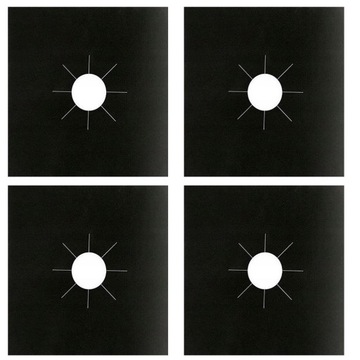 КОВРИК ДЛЯ ГОРЕЛКИ, ЗАЩИТНЫЙ КОВРИК ДЛЯ ГАЗОВОЙ КУХНИ, НАБОР ИЗ 4 КОВРИКОВ