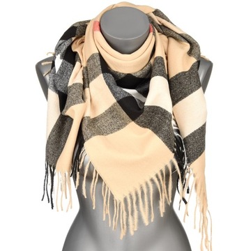 Большой шарф женский хлопок теплый модный шарф