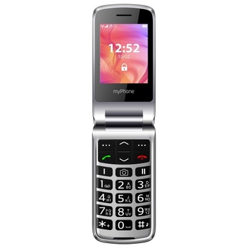 myPhone RUMBA 2 флип-телефон + зарядная база, легко складывается два экрана