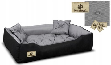 Кровать, диван серый для собаки 75x65