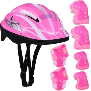 Детский велосипедный шлем роликовые коньки для девочек набор инструментов для детей