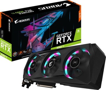 Відеокарта Gigabyte AORUS Elite RTX 3060 ti 8 ГБ LHR