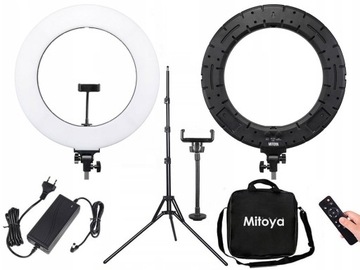 Mitoya RL-480 60W светодиодный Кольцевой светильник набор штатив Держатель телефона
