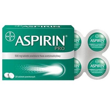 ASPIRIN PRO 20 табл. Лихорадка, обезболивающее