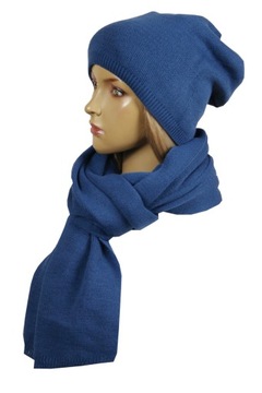 В # полный комплект шапка без помпона + шарф # 64