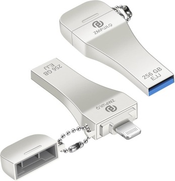 Флеш-накопичувач ZMPWLQ 256 ГБ блискавка, USB 3.0 тип C срібло