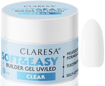 Claresa Soft & Easy Gel строительный гель Clear 45g