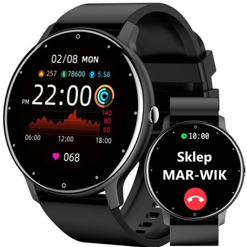 Часы Smartwatch мужской разговор роскошный польский меню пульс SMS FB цвета