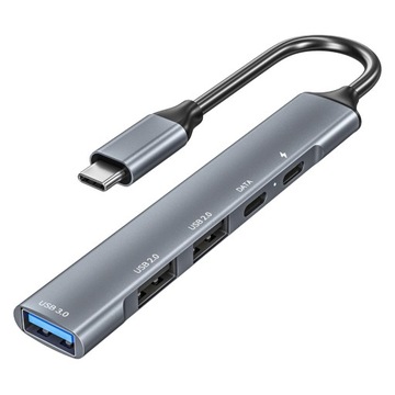 USB C тип C концентратор 5 в 1 USB 2.0 Підтримка зарядки PD сильні дані