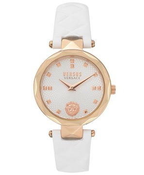 Жіночий годинник Versus VERSACE на білому ремінці водонепроникні WR50 для подарунка