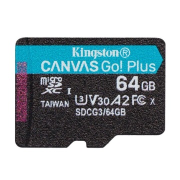 Kingston microSDXC Canvas Go! Плюс 64GB (SDCG3/64G