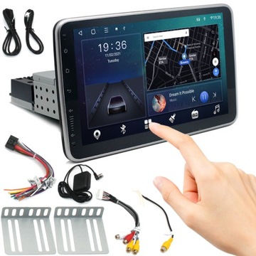 АВТОМОБИЛЬНЫЙ РАДИОПРИЕМНИК 1 DIN 10.1 ДЮЙМОВ ПОВОРОТНЫЙ ANDROID