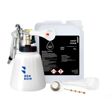 BENBOW ОББИВКА ПРАЛЬНА ПІСТОЛЕТ + 5L SHOT FOAM METAL SET