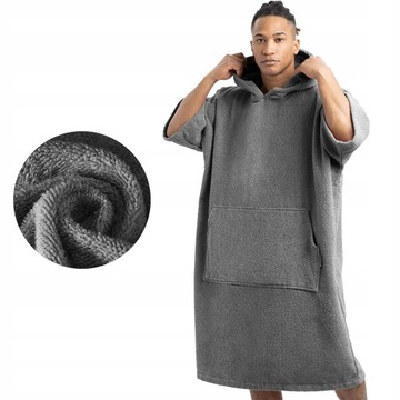 Морс пончо полотенце с капюшоном хлопок L-XL