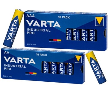 Щелочные батареи VARTA 10X AA LR6 + 10X AAA LR03