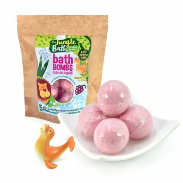 Бомби для ванни з іграшкою-JUNGLE Bath малина