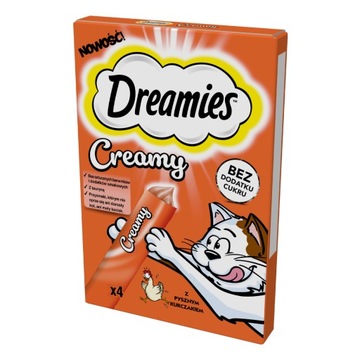 ЛАСОЩІ ДЛЯ КІШОК DREAMIES З КУРКОЮ 4X10 Г