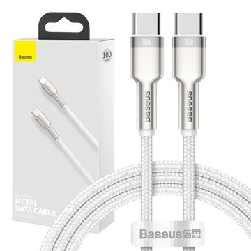 BASEUS МОЩНЫЙ КАБЕЛЬ КАБЕЛЬ USB-C К USB-C PD QC 3.0 100 ВТ 480 МБИТ / С ОПЛЕТКА 1 М