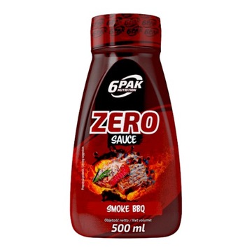 6pak Sauce ZERO 500ml без калорій дим барбекю соус