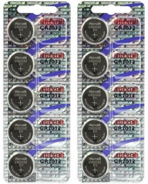БАТАРЕЯ MAXELL CR2032 3V ГОЛОГРАМА КОМПЛЕКТ 10 ШТ