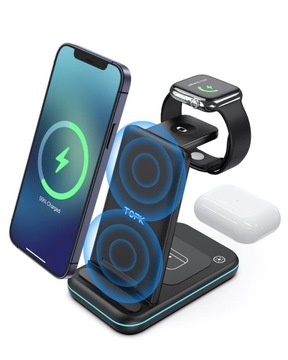 Зарядное устройство 3in1 док-станция для телефона AIRPODS iWATCH