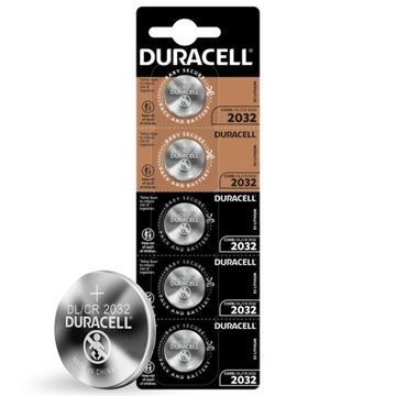 Duracell батареї Літієва кнопка батарея 3V CR2032 220mAh блістер 5 шт