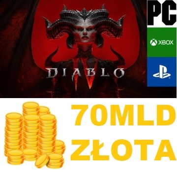 DIABLO 4 GOLD-ETERNAL-вічність - 70B 70mld злотий золото D4