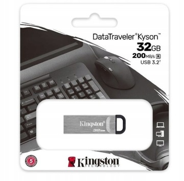 Kingston флешка Kyson DTKN / 32G USB 3.2 200 Мбит / с