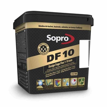 Затирка широкая Sopro Flex Df10 Design 90 черная 5 кг