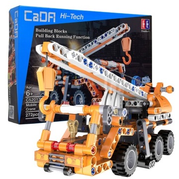CADA строительные блоки грузовик кран 2в1