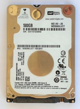 Жесткий диск Western Digital WD5000LUCT 500GB 2,5'