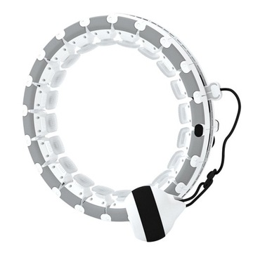 Weighted Fitness Hoop for Adults, Smart Exercise Hoop, 2 in 1 Gray