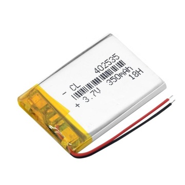 Аккумуляторная батарея Li-Poly 350mah 3.7 V 402535