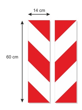 НАКЛЕЙКА СВЕТООТРАЖАЮЩИЕ ПОЛОСЫ ЛАМИНИРОВАННЫЕ 14X60 СМ