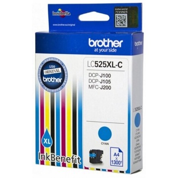 Оригинальный BROTHER Lc525xl DCP J100 J105 J200 Cyan