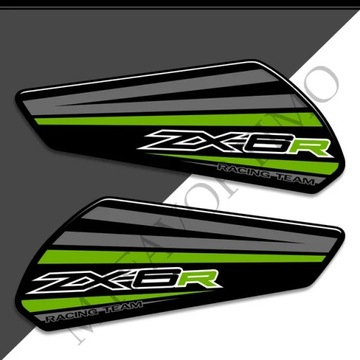 Zx6R (2 шт.) для Kawasaki Ninja ZX6R ZX 6R ZX-6R мотоцикл 3D наклейка прот