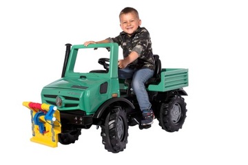 ПЕДАЛЬНЫЙ ГРУЗОВИК ЛЕБЕДКА MERCEDEZ-BENZ UNIMOG АВТОМОБИЛЬ ROLLY TOYS