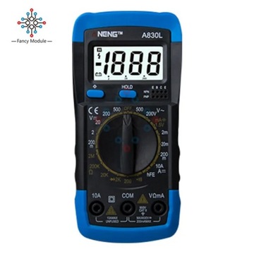 A830l LCD цифровой мультиметр DC AC Voltage Diode Freguency Multifunction Vo