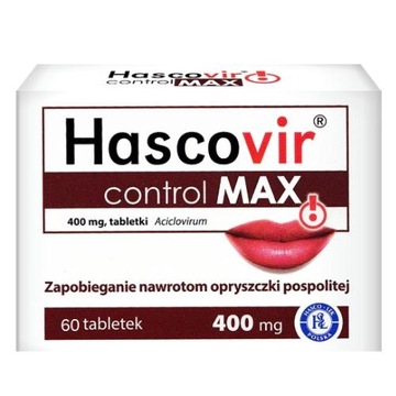 Hascovir Control MAX 400 мг, 60 таблеток
