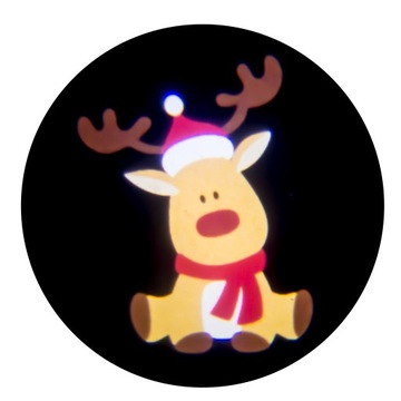 Светодиодный Логотип Проектор Вход Голограмма Олень Рождество