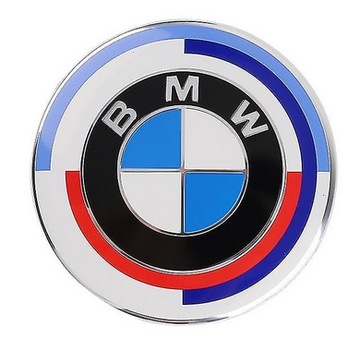 Эмблема логотипа BMW для капота 82 мм E36 E46 E90 X3 50 лет M POWER PERFORMANCE