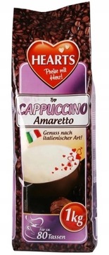 РАСТВОРИМЫЙ КОФЕ HEARTS CAPPUCINO AMARETTO