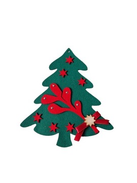 Рождественская елка стены войлока бирки, украшение Рождества войлока