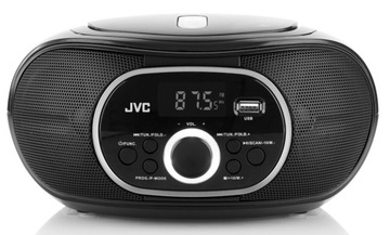 Boombox JVC CD-плеєр USB РК-дисплей MP3 радіо Чорний RD-E221B